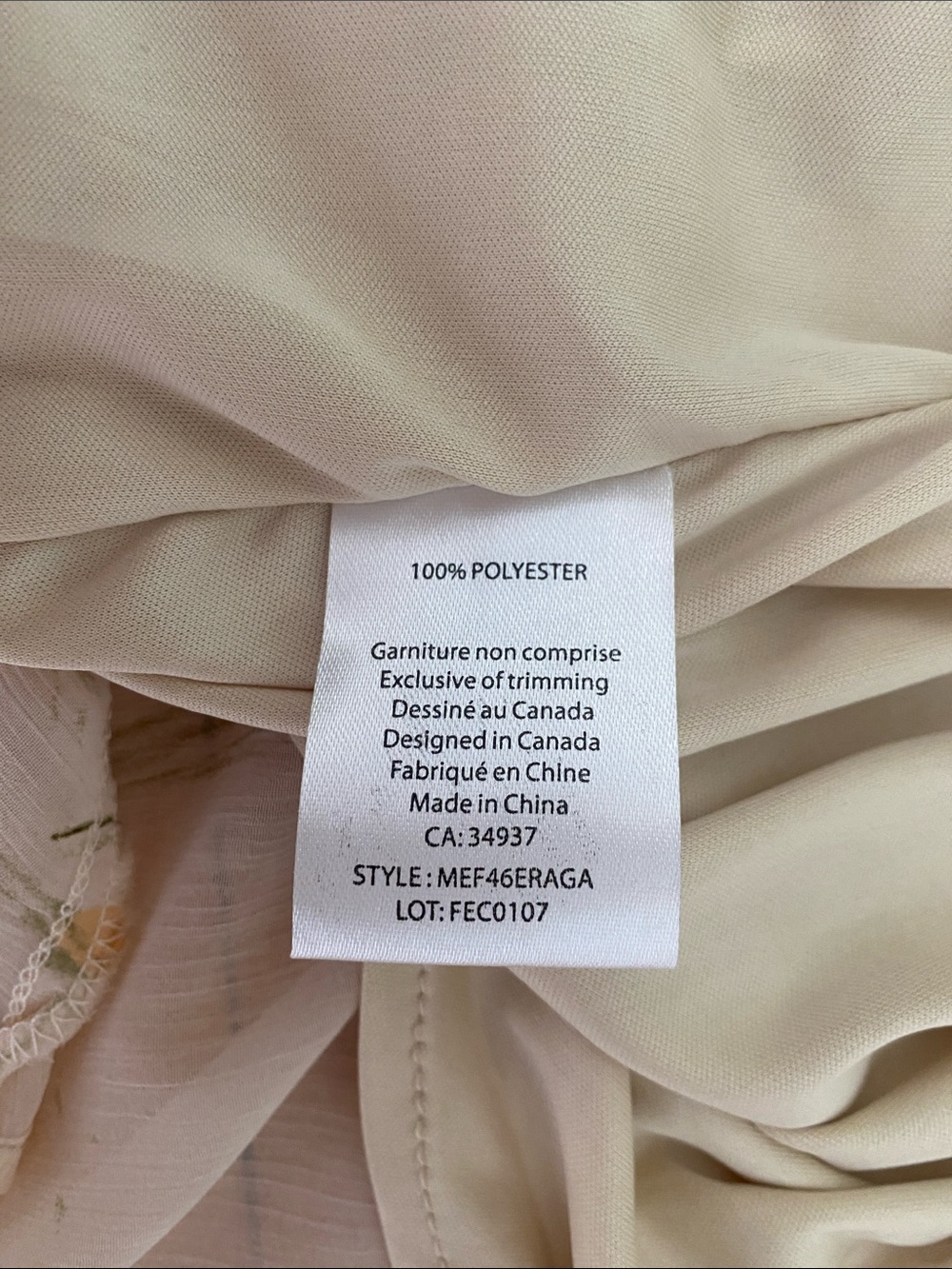 MILE END Floral Ruffle lined Wrap Dress Floral Cream & Orange Size Medium - Picture 14 of 16